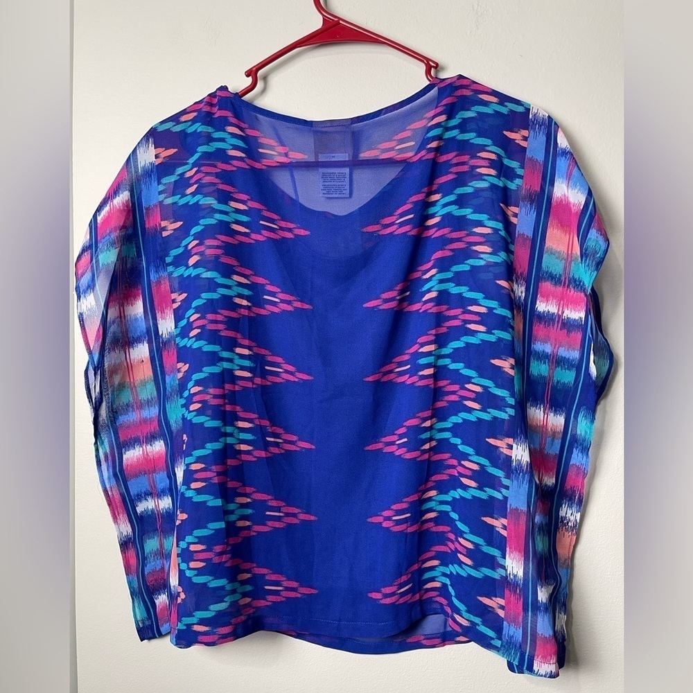 Ruby Rd NWT Blue Petite Blouse - Picture 6 of 9